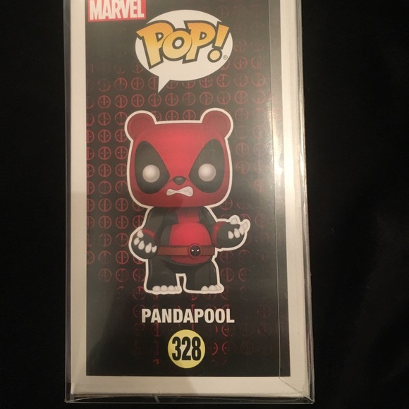 Pandapool Deadpool funko pop. NIB + pop protector - Picture 6 of 7